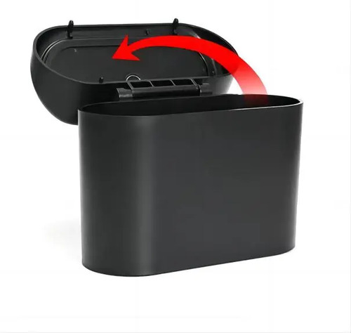 Basurero Para Auto Portatil Universal 1 Litro Negro 18