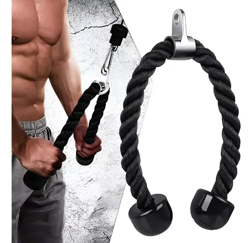 Cuerda Soga Para Triceps, Biceps Polea Mancuernas Fitness 8