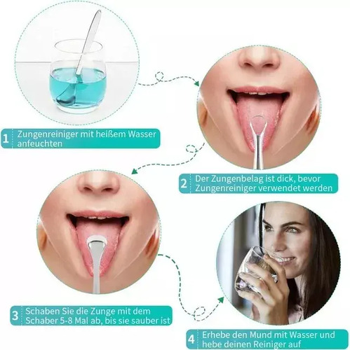 Pack 3 Raspador Limpiador Lengua Cobre Para Boca + Recogida 2