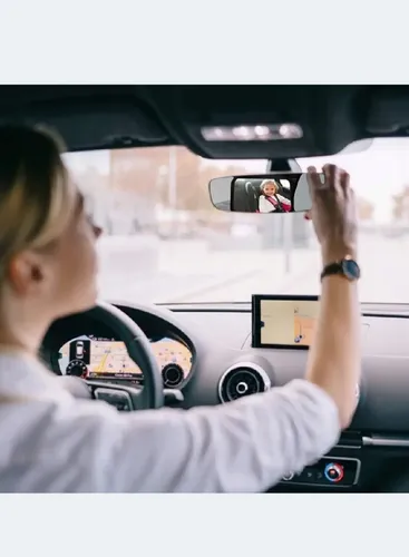 Espejo Retrovisor De Auto Para Seguridad De Niños Negro 8