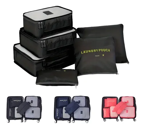 Set 6 Organizadores De Equipaje De Viaje Bolsa Ropa Interior 8