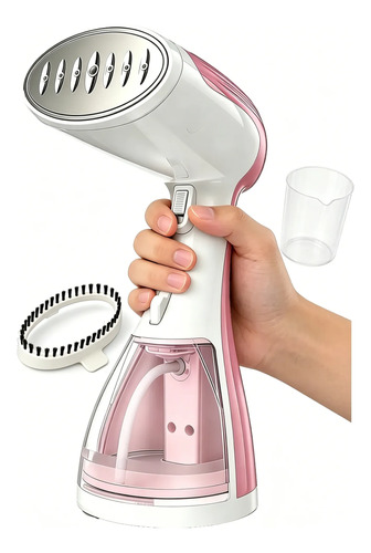 Plancha A Vapor Vertical Vaporizador Ropa Portatil Rosa Claro 20