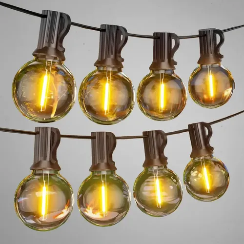 Cadena De 25 Luces De 15 M Que Se Puede Conectar En Serie Blanco Cálido