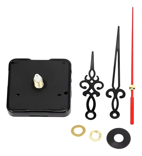 Set 10 Mecanismos Módulos De Reloj Murales Negro 13
