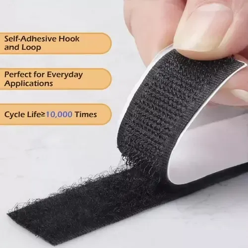 Velcro Autoadhesivo Por 2cm 10 Metros Negro Negro Velcro 9