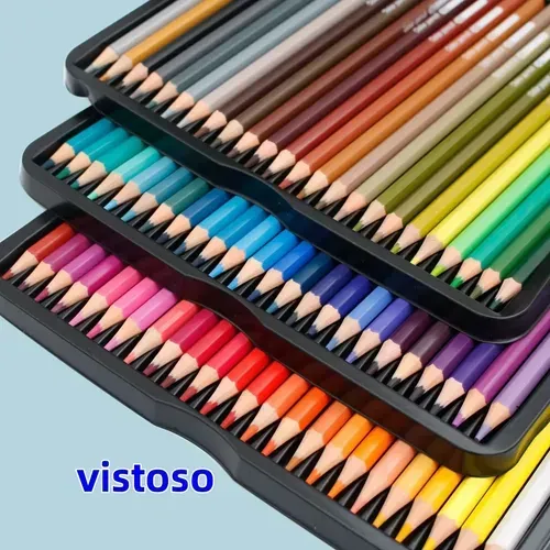 Lápices De Colores Hota 72 Unidades Artísticos Estuche Metálico Color 13