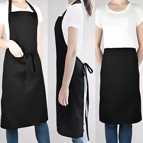 Pechera Gabardina Anti-manchas Y Anti-grasa Color Negro Dise Negro Batman 12