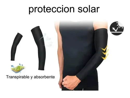 3 X Par De Mangas Deportivas Premium Para Brazos, Filtro Uv Negro.gris.blanco. 20
