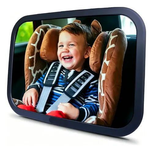 Espejo Retrovisor De Auto Para Seguridad De Niños Negro 13