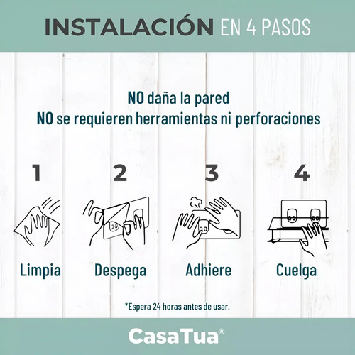 Organizador De Ducha Repisa Baño Adhesivo Set 3 Inoxidable Negro 14
