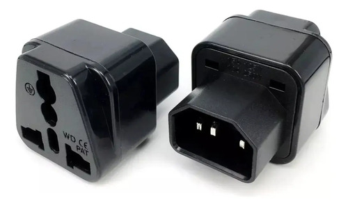 Adaptador Ups C14 A C13 Au Us Uk Eu Chile Enchufe 2pack Negro 15