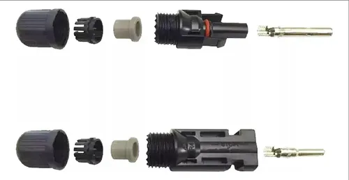 Conector Mc4 Macho Hembra Negro Hota Pack 10 Pares 1000v 30a Ip67 16