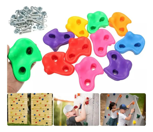 18 Presas Piedras Escalada Pernos Nuts Madera 17