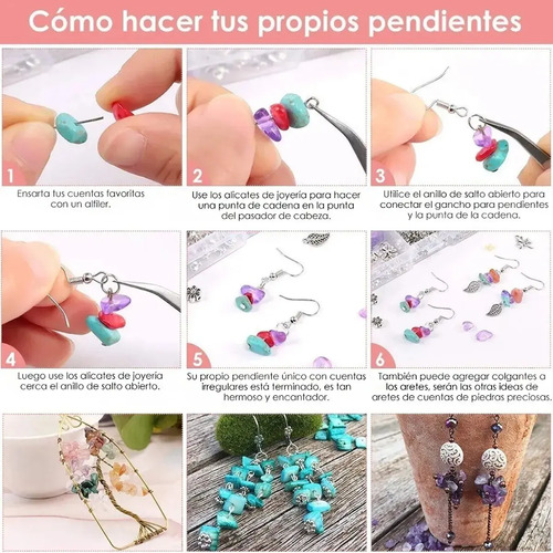 Nasjac 934uds Cristal Piedra Cuenta Diy Collar Pulsera Arete 12