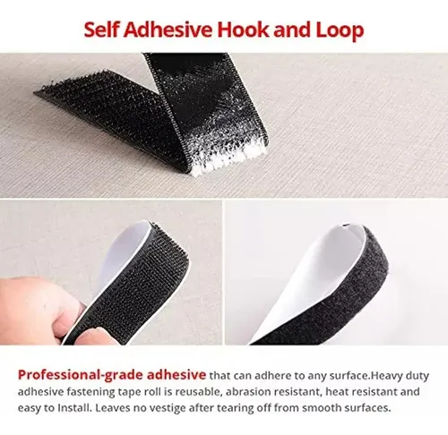Velcro Autoadhesivo Por 2cm 10 Metros Negro Negro Velcro 17