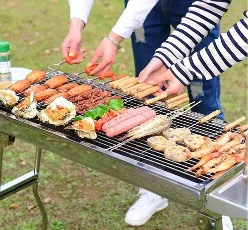 12 Brochetas Pinchos Anticucho Acero Barbacoa Parrilla Asado 14