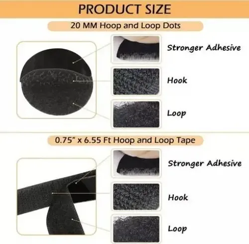 Velcro Autoadhesivo Por 2cm 10 Metros Negro Negro Velcro 2