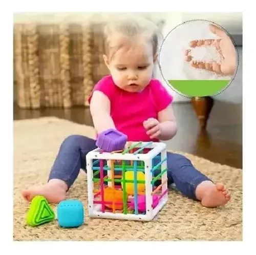 Juguete Interactivo De Habilidad Motora Cubo Montessori Vistoso 6