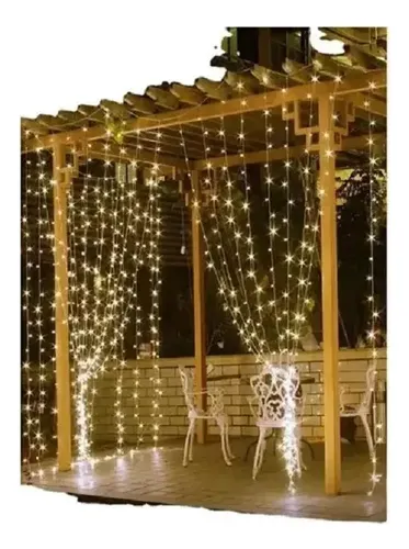 Cortinas Serie Luces 300 Led Decorativas Usb 8 Modelo 3x3m 10