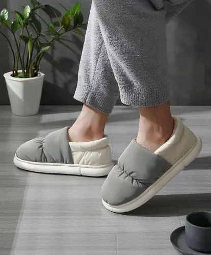 Pantuflas Todo Incluido Impermeables Y De Algodón Polar 5