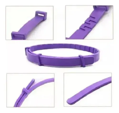 Collar Calmante Perro Ajustable Calma Ansiedad Relajante Púrpura Corazones Calmante 18