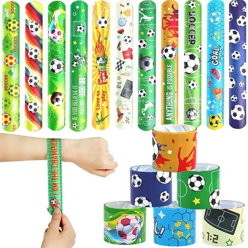 Pack 12 Pulseras Slap Infantil, Sorpresas De Cumpleaños 19