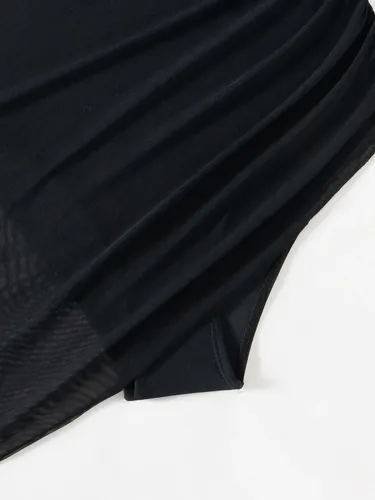 Traje De Baño De Una Pieza Bikini Negro Sexy 9
