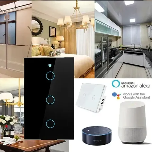 Apagador Inteligente Wifi Sin Cable Neutro 1,2 O 3 Canales 14