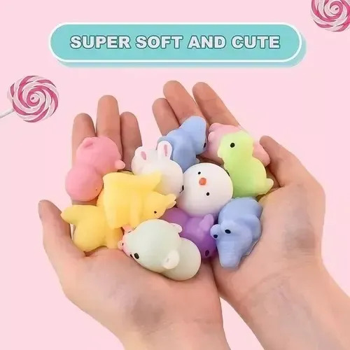 Pack Balde 64 Unidades Squishys Antiestrés Juguete Surtidos Multicolor (surtidos) 12