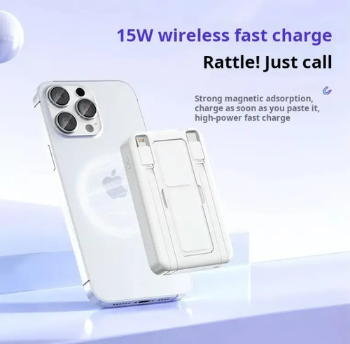 Powebank Ym-903 Compatible Con iPhone Con 10.000 Mah Blanco Blanco 7