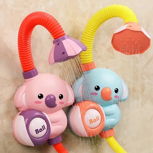 Regadera De Baño Para Bebe Juguete Ducha Tina Elefante Colorido 3