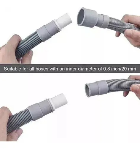 Manguera Extensión Desague Para Lavadora LG Samsung Daewoo Gris 14