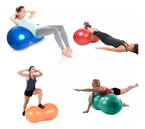 Pelota De Pilates Inaltum Balón Mani Azul Ejercicio Y Yoga 19