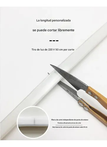 Tira De Luces Cob De Silicona Para Interiores (juego De 10m) 3000k Blanco Cálido/luz Cálida Blanco Lechoso Conjunto De 10 M 5