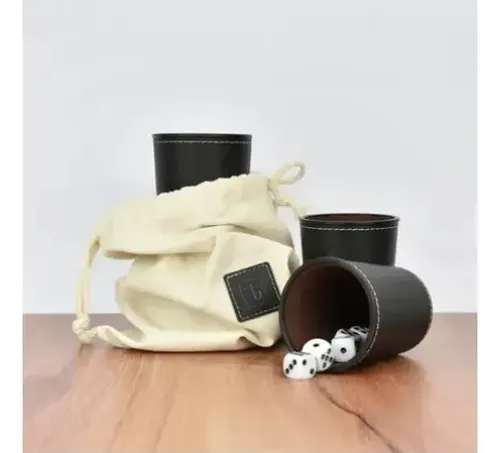 Juego De Mesa Juego De 4 Cachos De Eco Cuero Negro 17