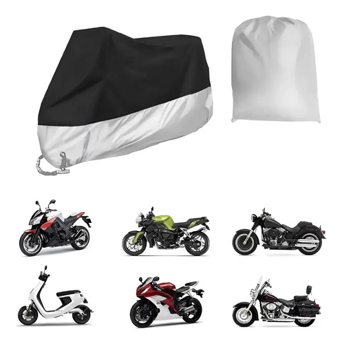 Funda Cubre Bicicleta Moto Carpa 100% Impermea 245*105*125cm Sujeto 13
