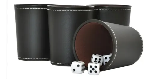 Juego De Mesa Juego De 4 Cachos De Eco Cuero Negro 2