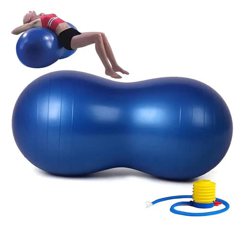 Pelota De Pilates Inaltum Balón Mani Azul Ejercicio Y Yoga