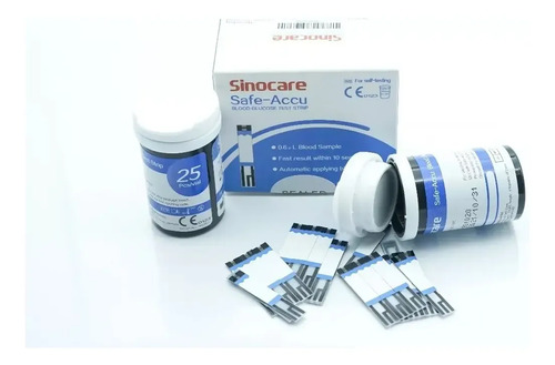 50 Tiras Reactivas Glucosa Glicemia Safe Accu Envio Gratis Blanco 9