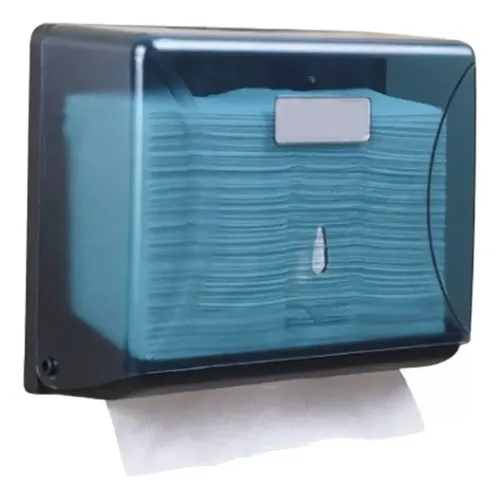 General Dispensador De Papel Toalla Interfoliada Azul Acero