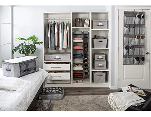 Organizador Zapatos Bajo Cama Almacenamiento Zapatero Set X1 Gris 12