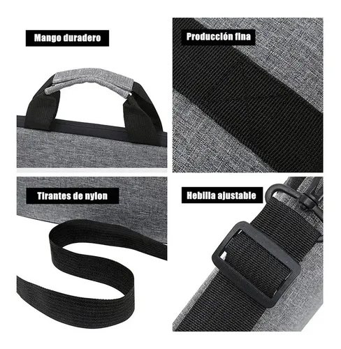 Bolso Ordenador Para Notebook Funda Portátil Fundas 17inch Gris 13