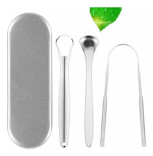 Pack 3 Raspador Limpiador Lengua Cobre Para Boca + Recogida 14
