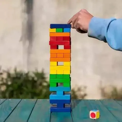 Juego Educativo De Bloques Construcción Coloridos 54 Pieza 9