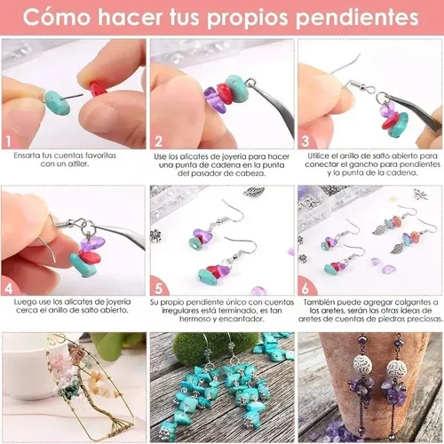 Nasjac 934uds Cristal Piedra Cuenta Diy Collar Pulsera Arete 5