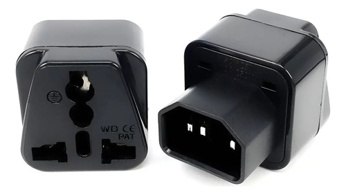 Adaptador Ups C14 A C13 Au Us Uk Eu Chile Enchufe 2pack Negro 20