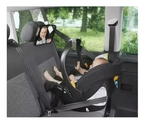 Espejo Retrovisor De Auto Para Seguridad De Niños Negro 5