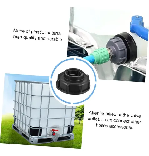 Tapa Adaptador S60x6 Ibc Ó Bidón Con Salida1pulgada 32mm 2pc 13