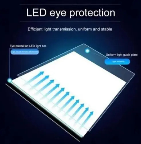 Mesa De Luz Portátil Con Diseño Led Digitalizador A4. Drawe Audífonos 4