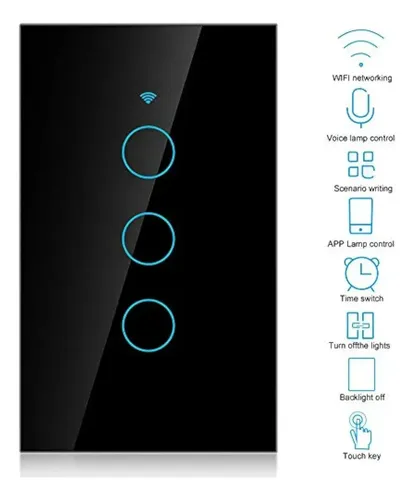 Apagador Inteligente Wifi Sin Cable Neutro 1,2 O 3 Canales 17